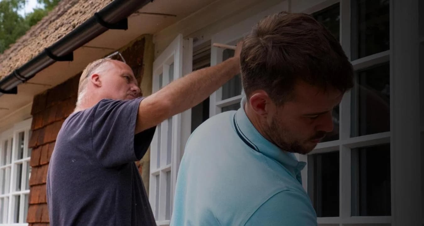 Jim and his son Richie, the father-and-son team behind Bourne Decorators