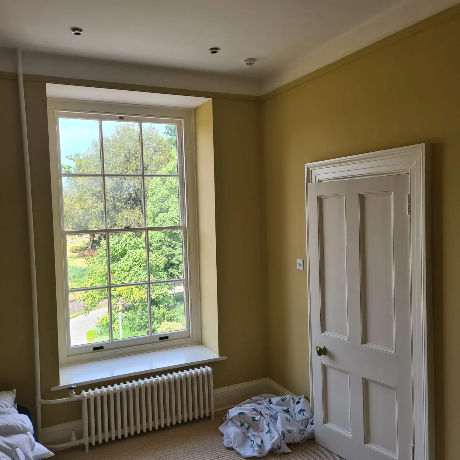 Spray finished cabinetry and woodwork by the Bourne Decorators bespoke spraying unit