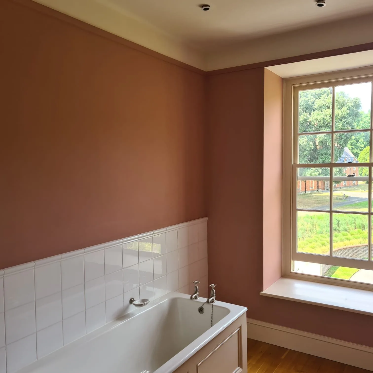 Spray finished cabinetry and woodwork by the Bourne Decorators bespoke spraying unit
