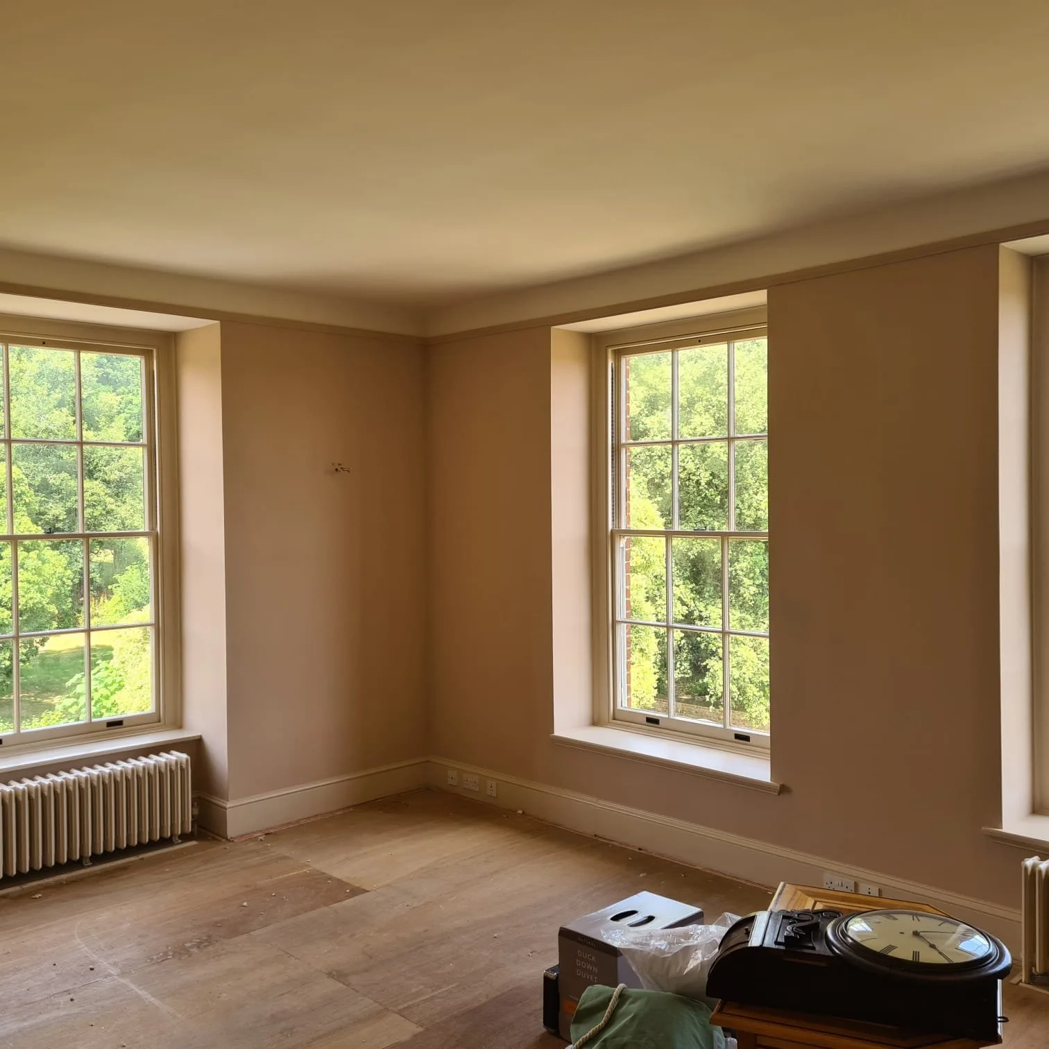 Spray finished cabinetry and woodwork by the Bourne Decorators bespoke spraying unit